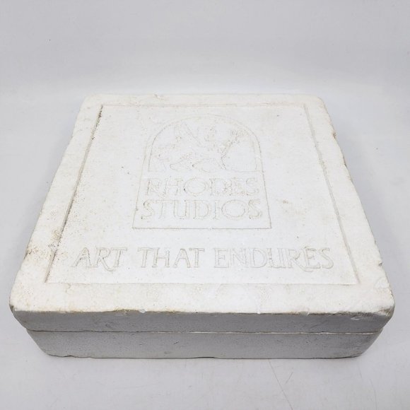 Rhodes Studios Rebekah at the Well 3D Plate w COA 3773A Bronze 8 in VTG 1987 - Picture 10 of 16